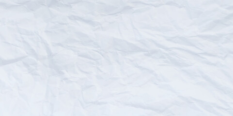 Fototapeta premium White clean crumpled paper background. Horizontal crumpled empty paper template for posters and banners. Vector illustration