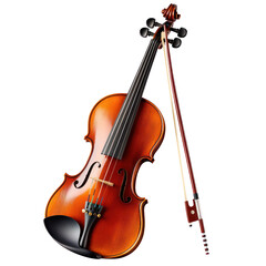 Fototapeta premium Classical Violin Isolated on transparent background