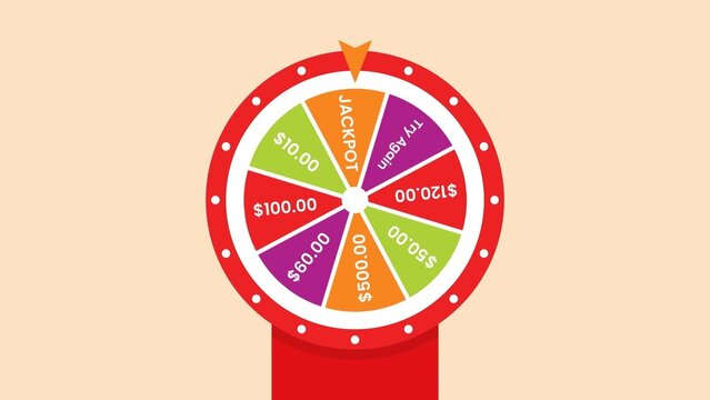 Casino Wheel of Fortune Gambling Template