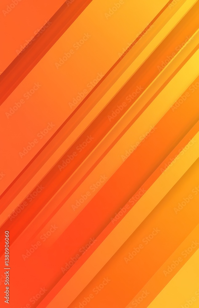 Poster abstract orange diagonal lines background; website design