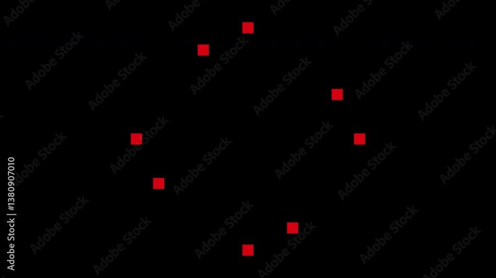Aufkleber 8-bit pixel art explosion animation. transparent. alpha channel. flash retro video game style. comic