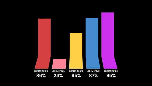 Infographic Modern Clean Bar Chart