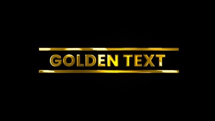 Golden Shiny Metal Title Intro