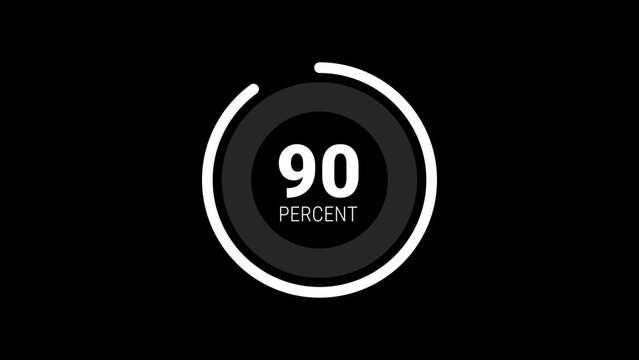 Infographic Modern Percentage Pie Chart