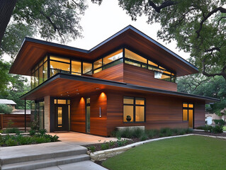 Fototapeta premium Modern Smart Home with Energy-Efficient Appliances & Design