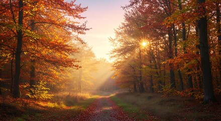 Obraz premium Golden Hour's Embrace AI Generated