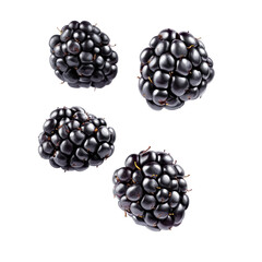 Levitating Black Design on transparent background