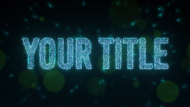 Shiny Festive Celebration Fireworks Particles Title