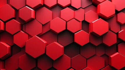 Stylish red hexagon pattern for modern designs.