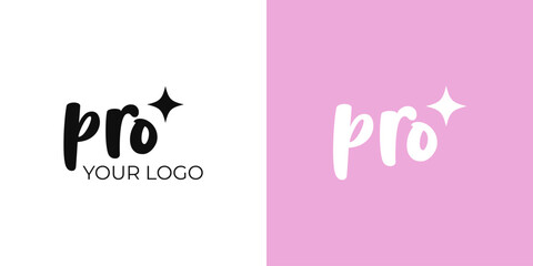 PRO letter logo design with white background in illustrator, vector logo modern style. PRO Letter Initial Logo Design Template Vector Illustration Calligraphy designs for logo, Poster, Invitation, etc