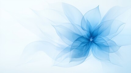 Vibrant blue flower in full bloom isolated on pristine white background single