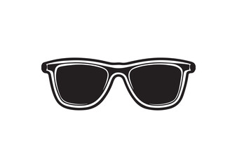 Sunglasses silhouette vector