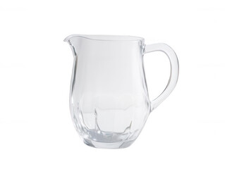 Sleek Glass Water Pitcher with Modern Aesthetic Transparent Background