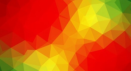 Obraz premium Crimson & Limelow Poly Flux AI Generated