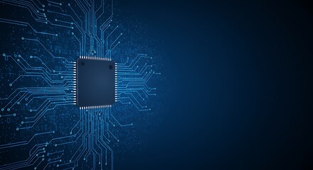 Digital Core: Sapphire Depths AI Generated