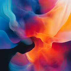 Harmonic Waves: A Visual Symphony of Vibrating Colors and Dynamic Patterns
