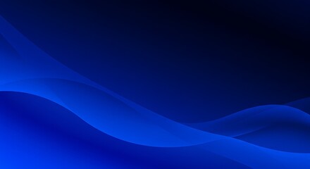 Fototapeta premium Cobalt Currents AI Generated