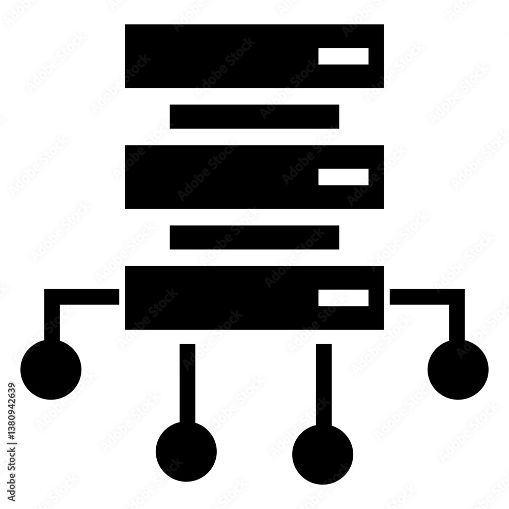 Poster data source vector icon