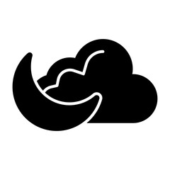 Cloudy Night Icon