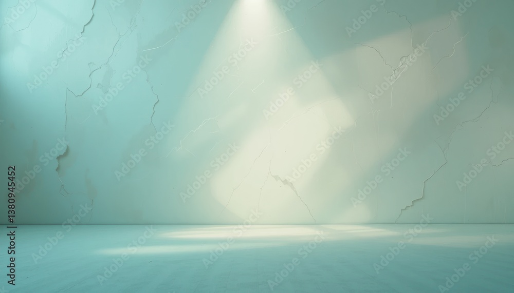 Poster illuminated abstract background studio setting digital art minimalist environment wide angle view ar