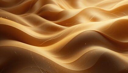 Obraz premium Flowing golden waves of sand desert landscape abstract art warm environment aerial view natural beauty