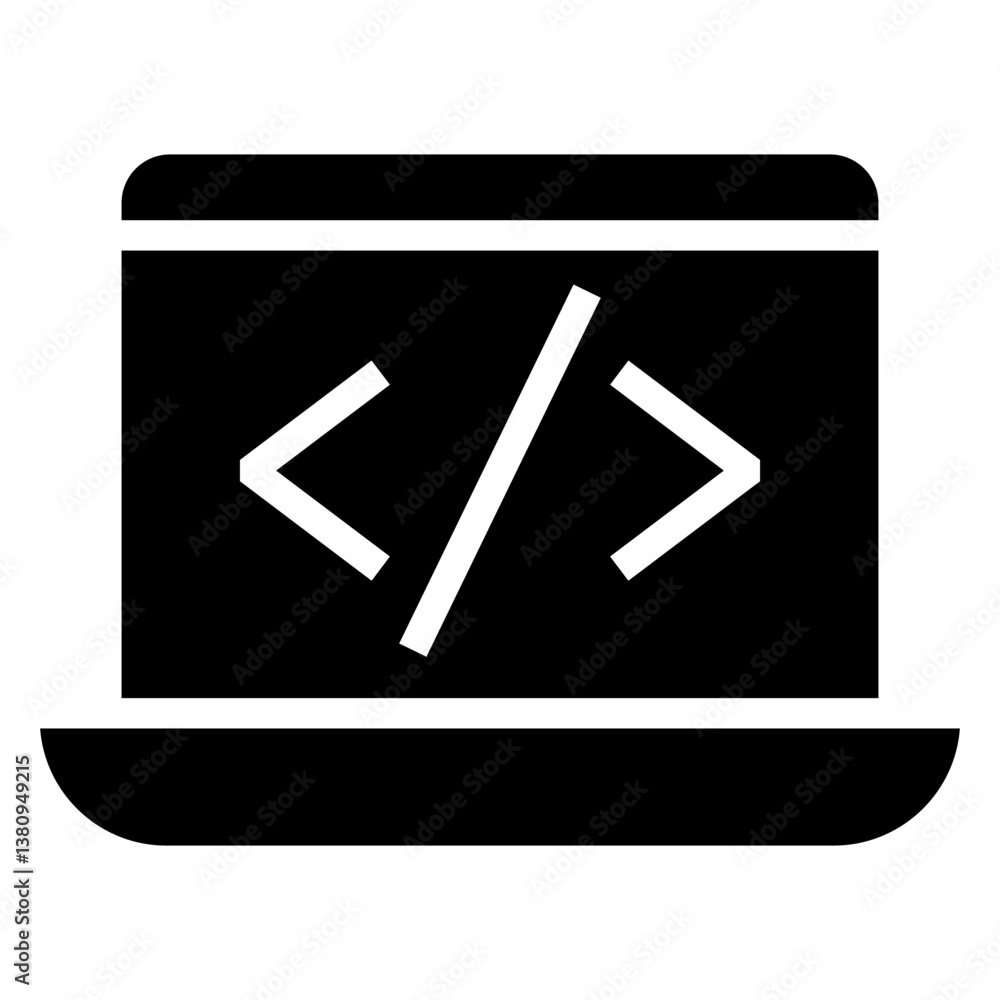 Aufkleber programming vector icon