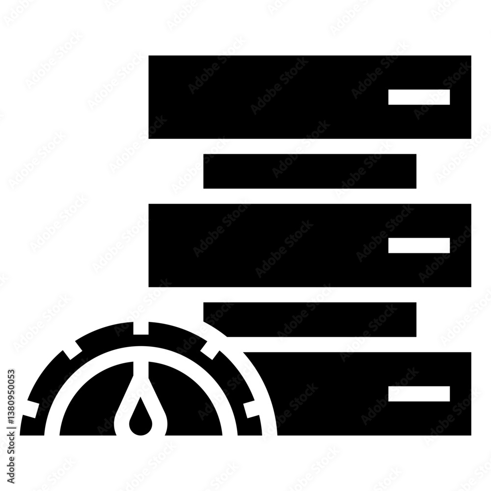 Poster service performance vector icon