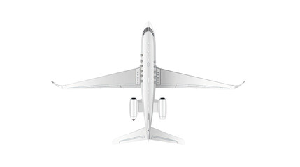 Aviation's Aerial View: A crisp, high-angle shot captures the sleek silhouette of an airplane in mid-flight, suggesting the open sky and the world of travel and industry.
