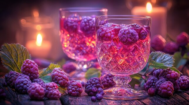 Enchanted Blackberry Elixir: A Mystical Nighttime Beverage