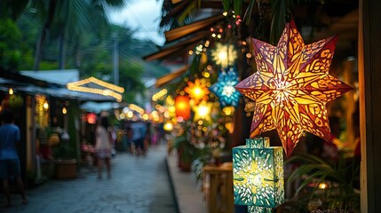 Christmas in the Philippines: Colorful Parol Lanterns and Tropical Views