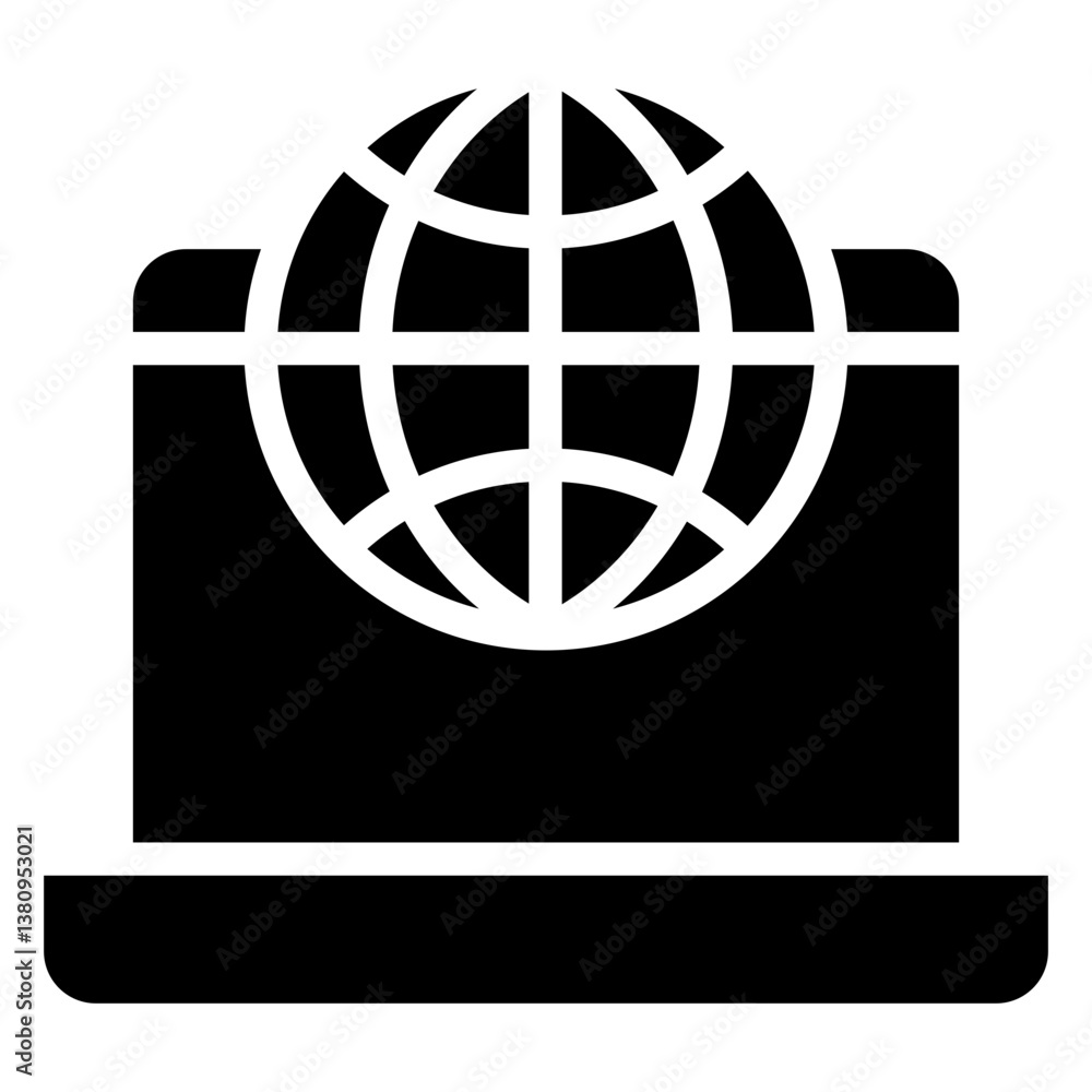Poster web service vector icon