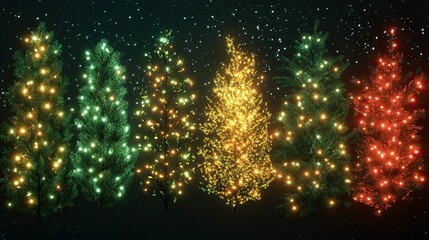 Christmas Light Effect Set (PNG)