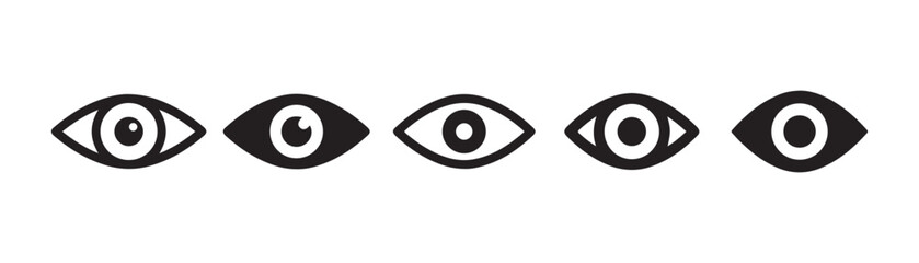 Simple eyes collection. See eye icon. Vector illustration eps 10