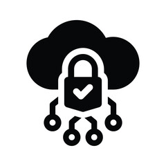 Cloud security icon