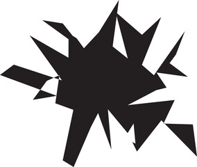 Comic cracks Explosion icon bomb blast graphics, nuclear explosion symbols blast effects