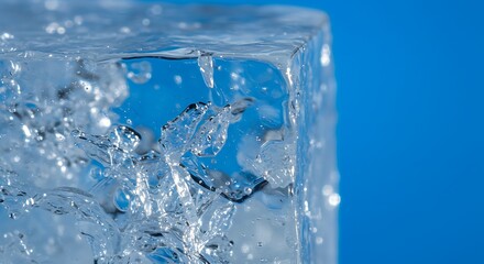 Frozen Light, Sapphire Deep AI Generated