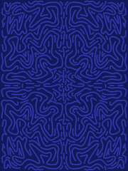 abstract pattern navy with random character illustration project background