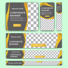 Web Banner Template | Modern, Business, Marketing, Corporate, Creative, Digital, Social Media Ad, Minimalist Design
