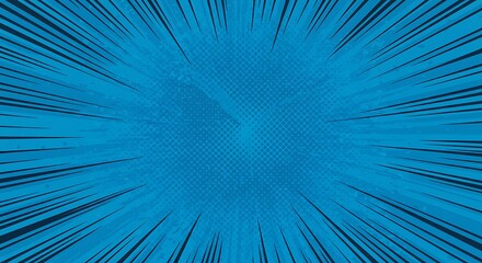 Obraz premium Speed Lines of Azure AI Generated