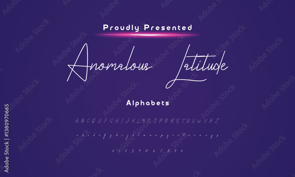 Fototapete hand drawn typeface. handwritten script alphabet isolated on white background. handmade alphabet for