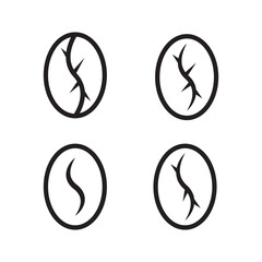 coffee bean icon illustration