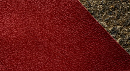 Fototapeta premium Crimson & Earth: A Textured Duet AI Generated