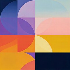 Obraz premium 色彩豊かな幾何学模様