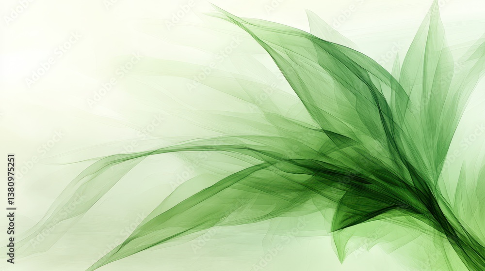 Poster Soothing green abstract background with blur effect for design projects and digital art
