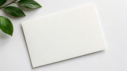 White Blank Paper Mockup.