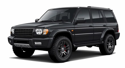 Detailed Car Illustration on Isolated White Background, 3D Rendering, Modern Vehicle Design