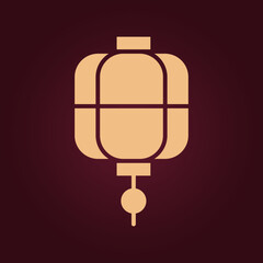 Lantern China trendy artwork good abstract vector illustration colorful valuable design