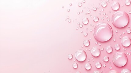 Elegant pink water drops background texture, stunning visual for modern designs and refreshing aesthetics