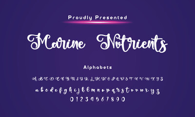 Hand drawn typeface. Handwritten script alphabet isolated on white background. Handmade alphabet for your design's logo, posters, invitations, cards, etc.