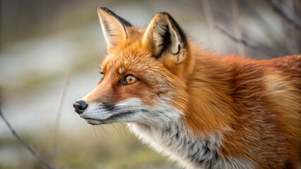 Fototapeta premium red fox in the wild